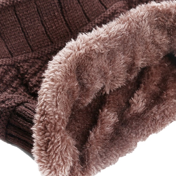 Winter Knitting Skull Cap Wool Slouchy Beanie Hat - Picture 4 of 5